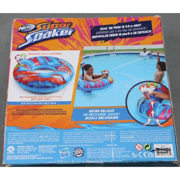 Nerf Super Soaker Hydro Battle Ride-On Cruiser – Inflatable Pool Float NEW - Picture 5 of 6